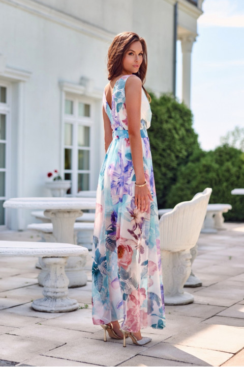 Charlotte - szyfonowa sukienka maxi na grubych ramiączkach Charlotte - szyfonowa sukienka maxi na grubych ramiączkach