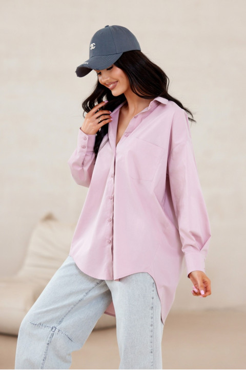 Carolina - koszula damska oversize z imitacją kieszeni Carolina - koszula damska oversize z imitacją kieszeni