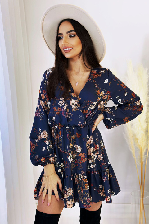 Mini sukienka w listki Rachell