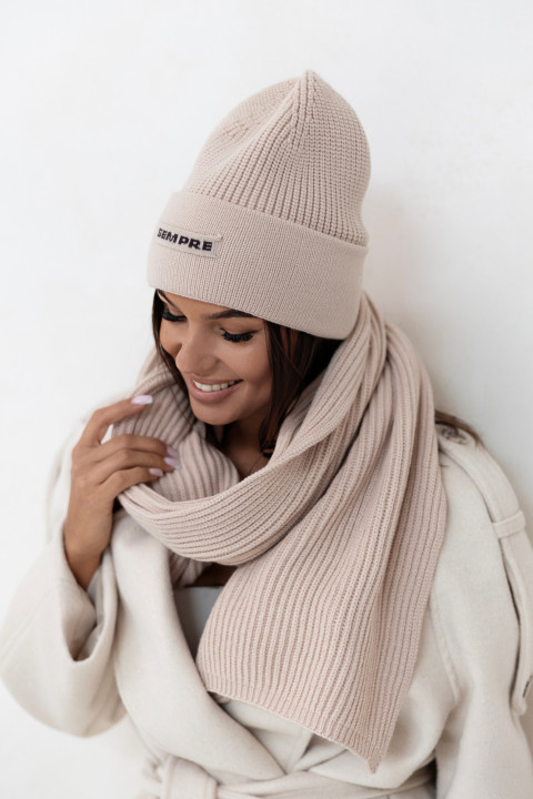Komplet Lake - czapka i szalik