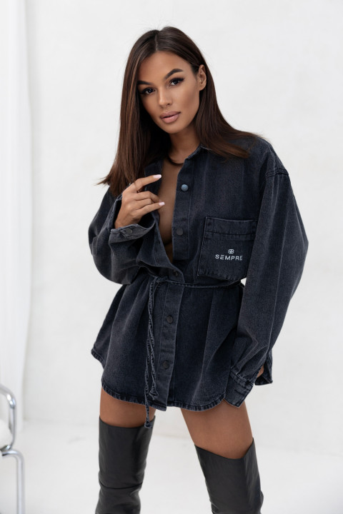 Koszula jeans długa