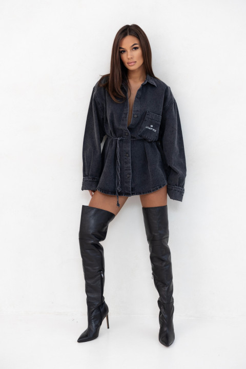 Koszula jeans długa