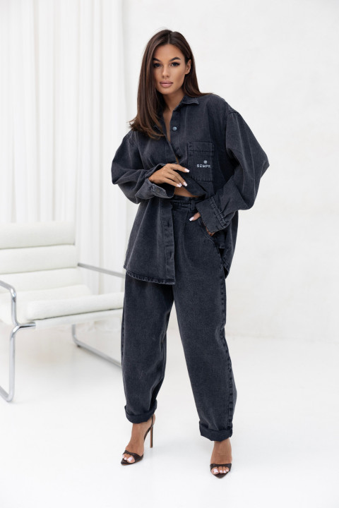 Koszula jeans długa