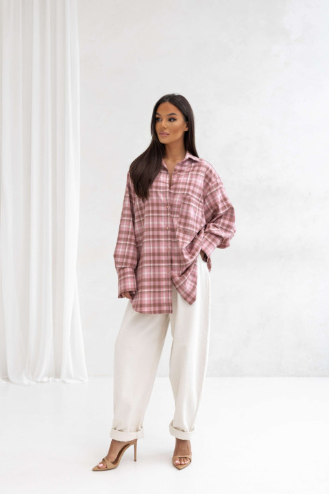 Koszula damska Aura różowa