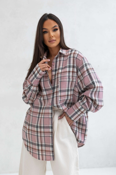 Koszula damska Aura różowa