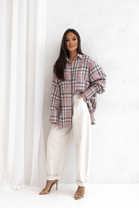 Koszula damska Aura różowa