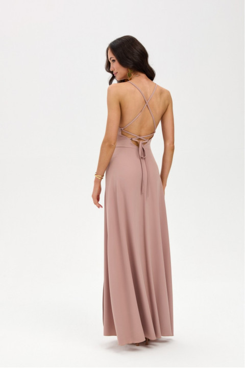 Liviana - sukienka maxi w kolorze cappuccino