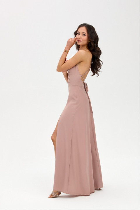 Liviana - sukienka maxi w kolorze cappuccino