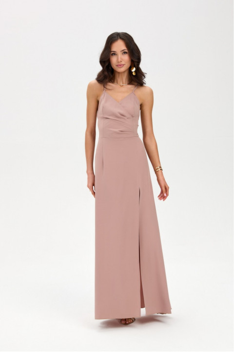 Liviana - sukienka maxi w kolorze cappuccino