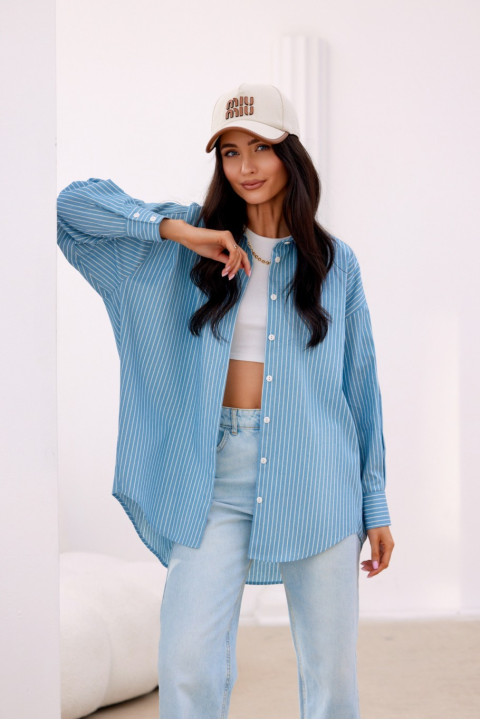 Olly - asymetryczna koszula damska typu oversize