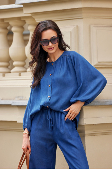 Zaya - koszulowa bluzka z obszernymi rękawami