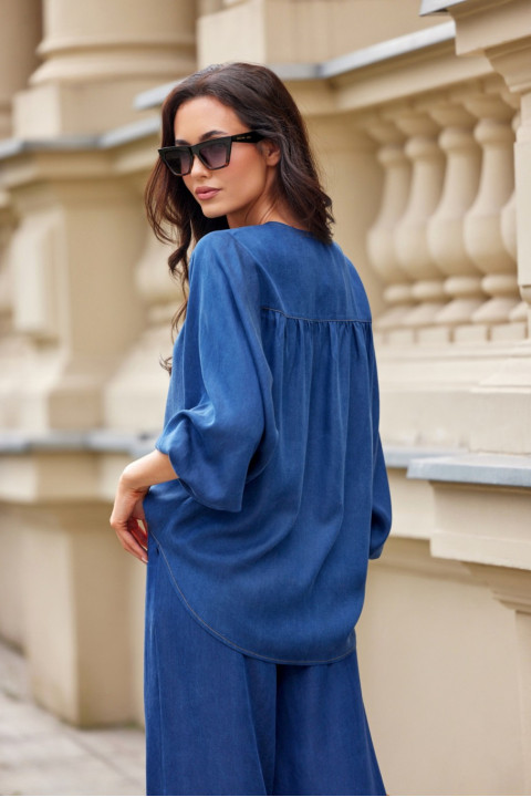 Zaya - koszulowa bluzka z obszernymi rękawami