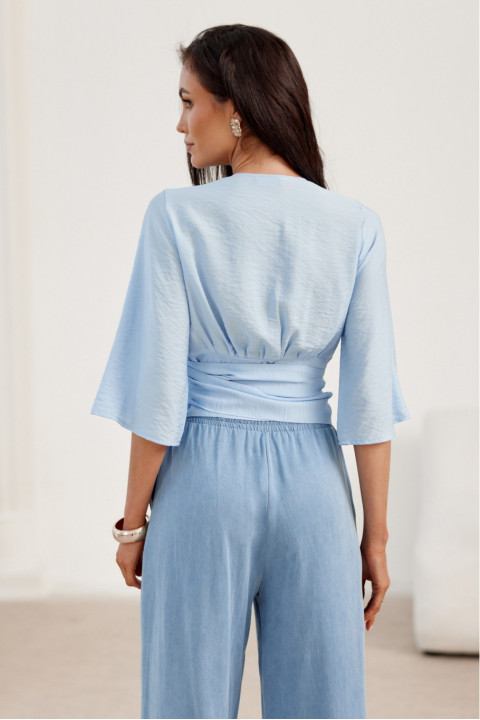 Flavia - zakładana bluzka z luźnym rękawem