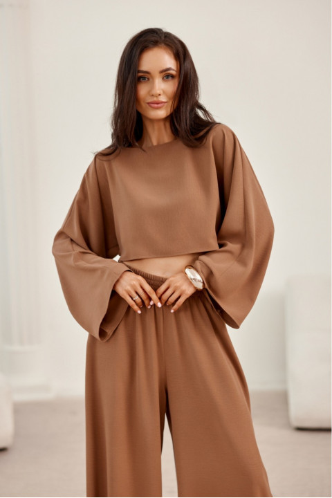 Martina - bluzka crop z szerokimi rękawami