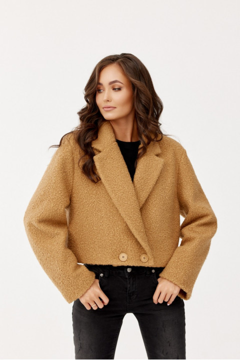 Renate - krótka kurtka dwurzędowa typu baranek