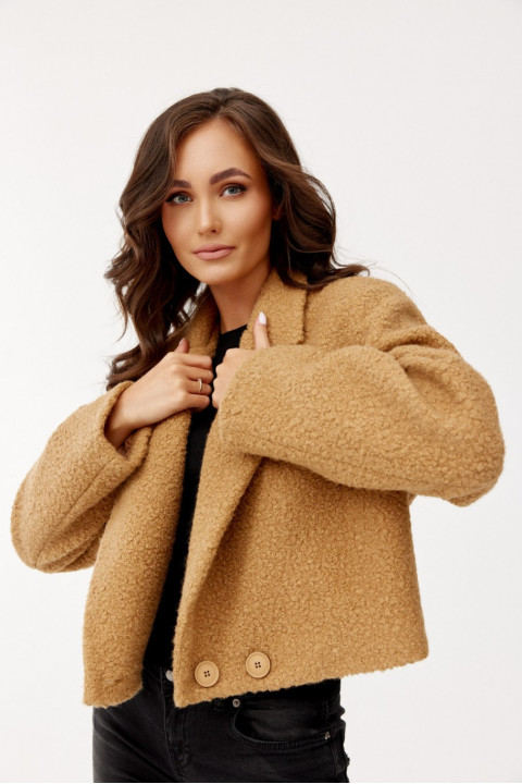 Renate - krótka kurtka dwurzędowa typu baranek