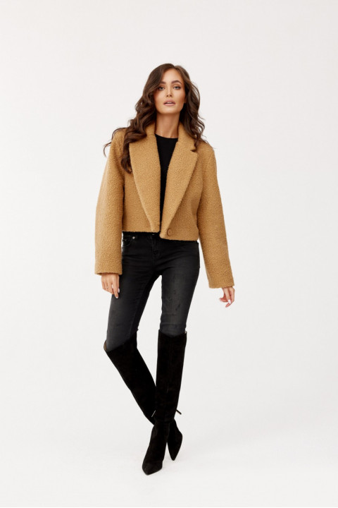 Renate - krótka kurtka dwurzędowa typu baranek