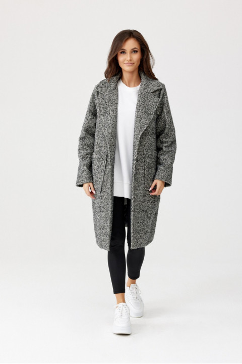 Turyn - jednorzędowy płaszcz damski midi