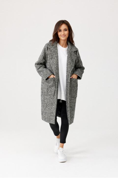 Turyn - jednorzędowy płaszcz damski midi