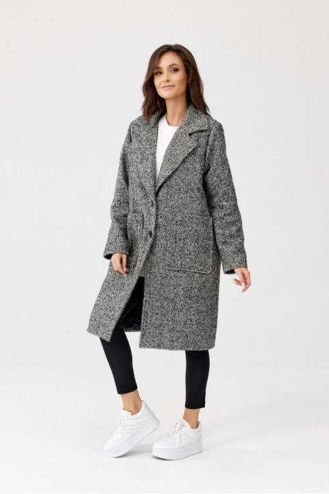 Turyn - jednorzędowy płaszcz damski midi