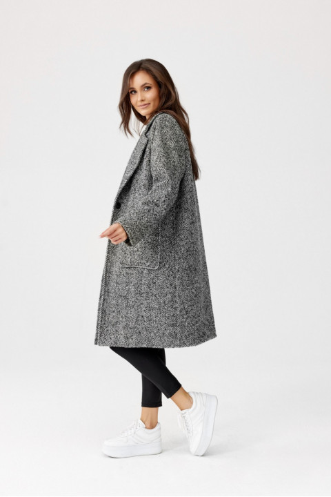 Turyn - jednorzędowy płaszcz damski midi