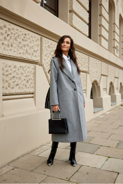 Wendy - jednorzędowy płaszcz oversize