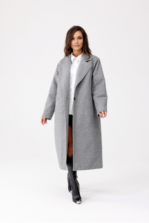 Wendy - jednorzędowy płaszcz oversize