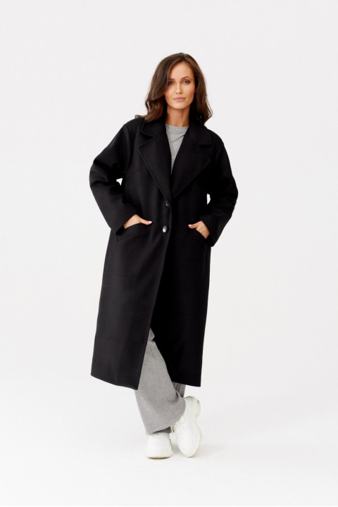 Talisman - jednorzędowy płaszcz maxi