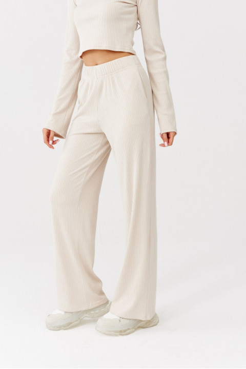 Hanne - spodnie z dzianiny prążkowanej