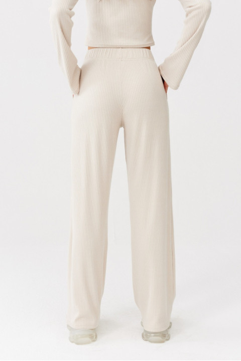 Hanne - spodnie z dzianiny prążkowanej