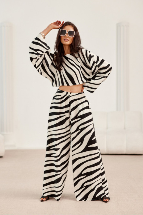 Livia - spodnie wide leg z lnem Livia - spodnie wide leg z lnem