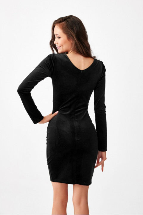 Kelly - brokatowa mini sukienka z wycięciem