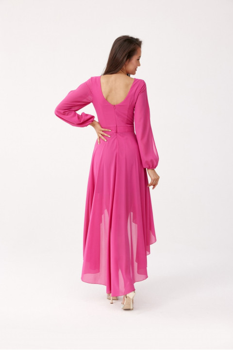 Romee - asymetryczna sukienka z długim rękawem