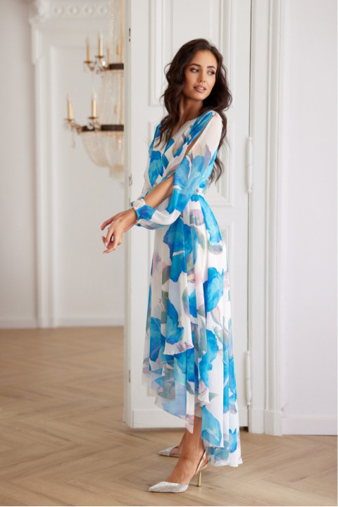 Fiorella - zawiązywana sukienka midi z szyfonu Fiorella - zawiązywana sukienka midi z szyfonu