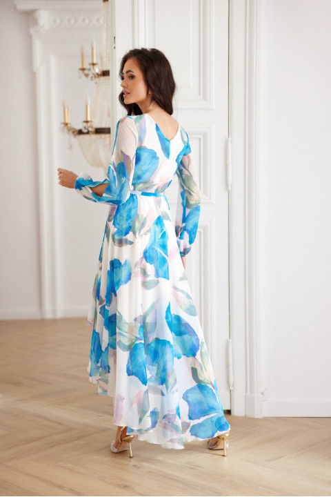 Fiorella - zawiązywana sukienka midi z szyfonu Fiorella - zawiązywana sukienka midi z szyfonu